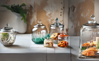 Vintage Glass Cookie Jars